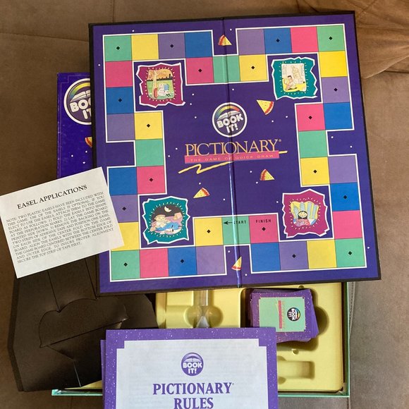 1994 Pictionary Quick Draw Board Game Book It Reading Program Edition Rare - Picture 3 of 3